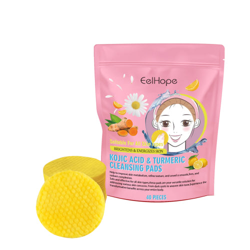 Eelhope Turmeric Cleansing Pad Gently Cleanses Facial Skin And Hydrates And Moisturizes Skin Care Cleansing Pad